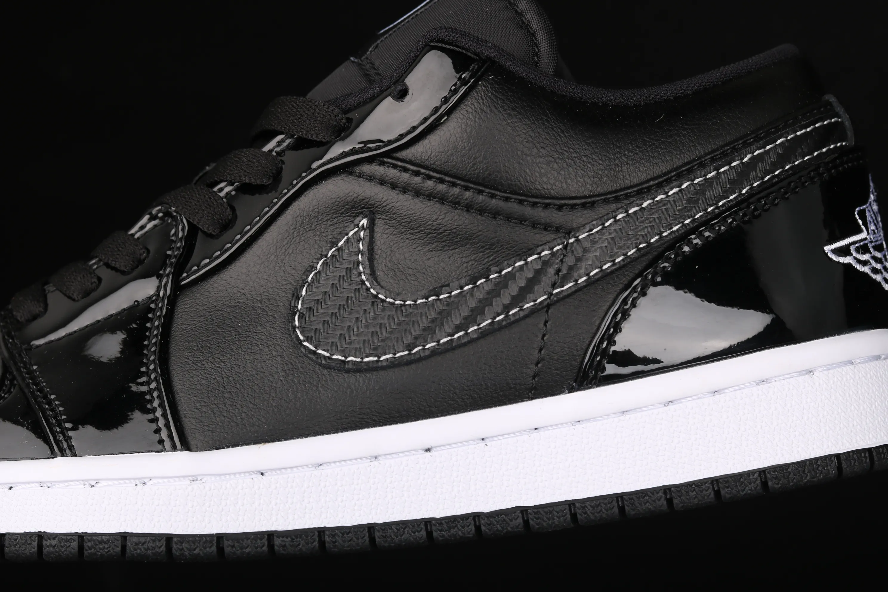 All categories Air Jordan Jordan series basketball shoes Air Jordan 1 Low Air Jordan 1 Low ASW AJ1 Joe 1 low-top All-star patent leather black low-top basketball shoes DD1650-001